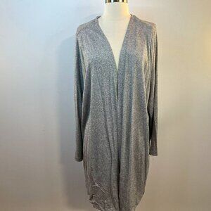 C by One Women's Grey Sparkle Long Cardigan Sweater - Size 3X - NWT